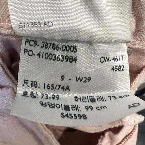 Denizen from Levi’s, low rise straight crop denim jeans, blush, size 29 - Picture 10 of 13